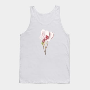 Magnolia watercolor art. Tank Top